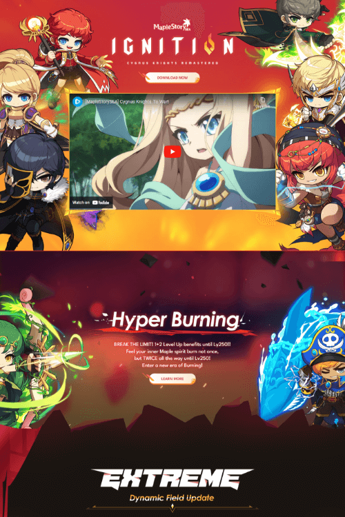 MapleStorySEA IGNITION microsite